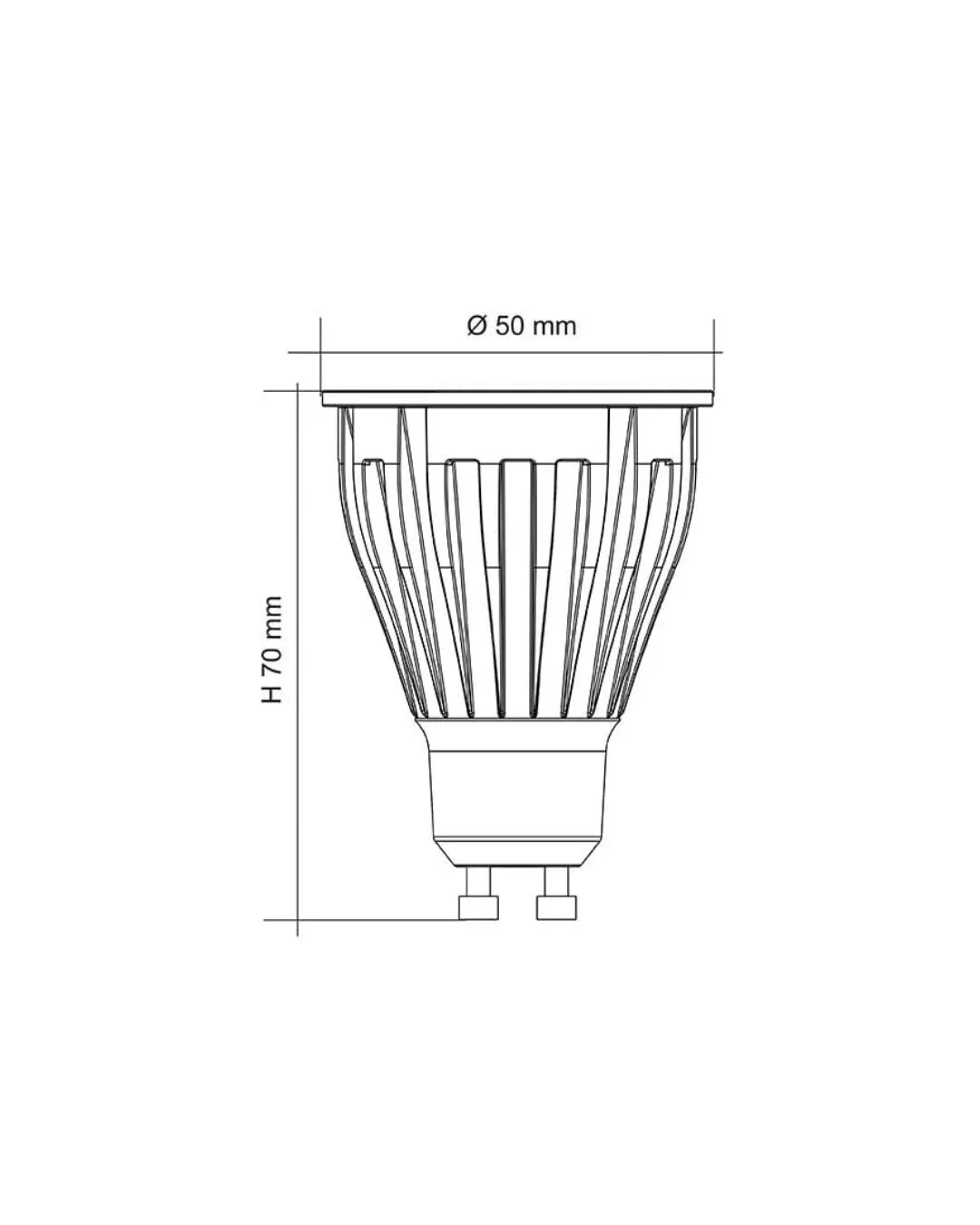 Dimmable GU10 LED | 9W | 3000K