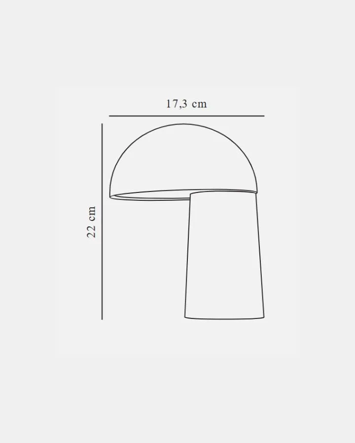 Dome Shade Portable Table Lamp