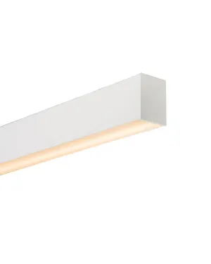 Dual Shine Linear Pendant White | Integrated Power Cord | Assorted sizes