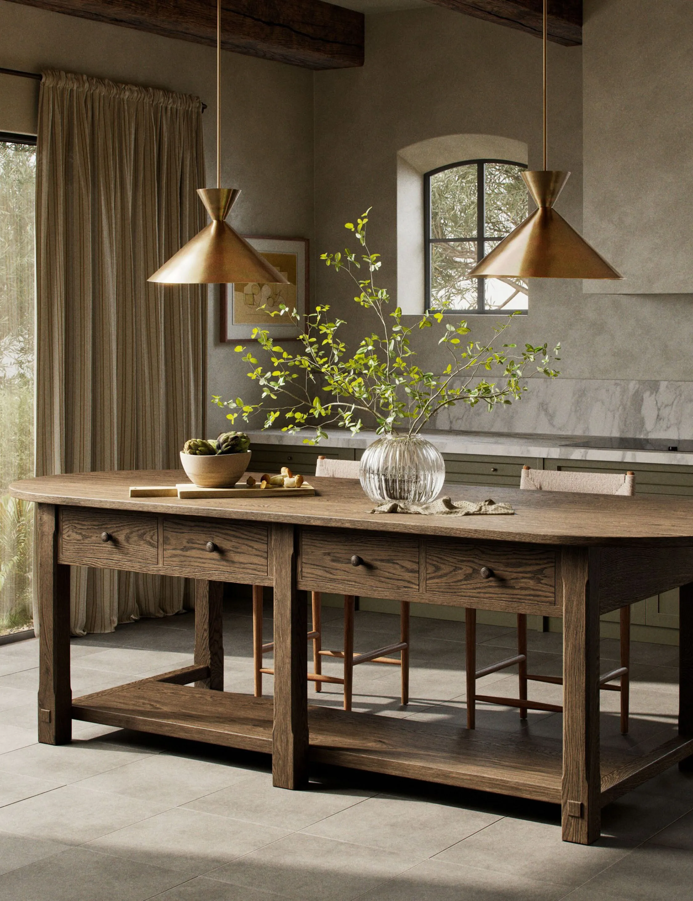 Elise Kitchen Island by Amber Lewis x Four Hands