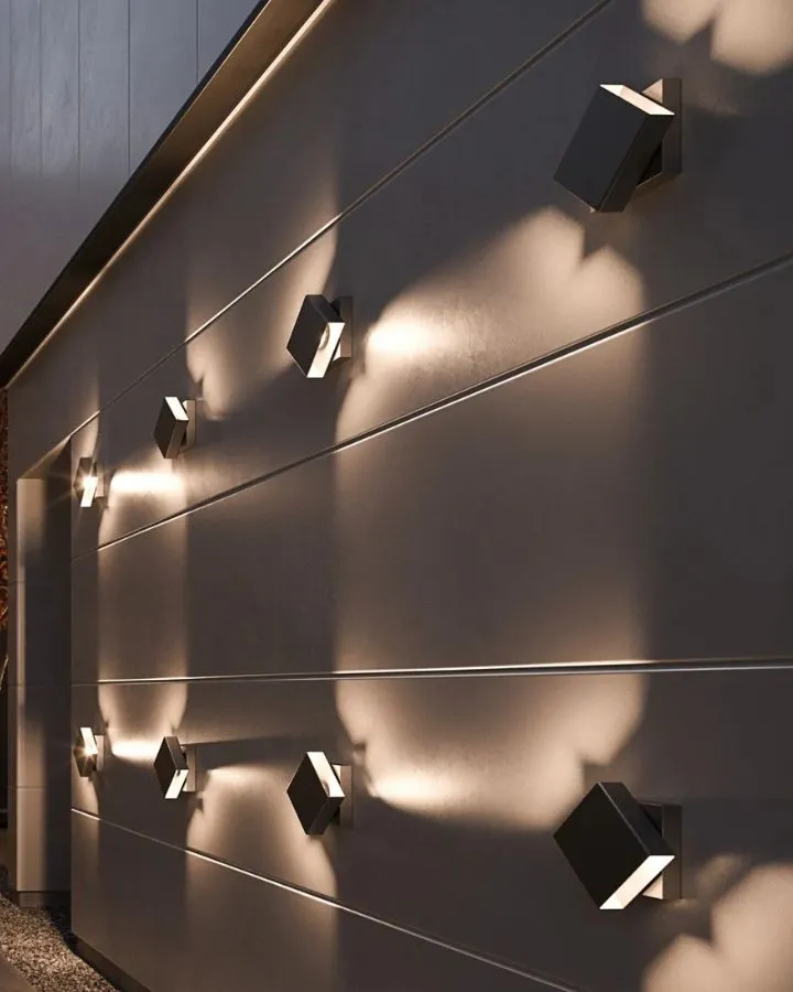 Exterior Rotatable Square Wall Light