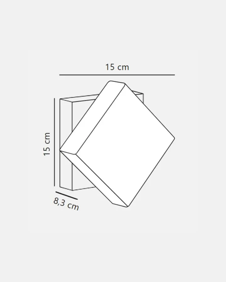 Exterior Rotatable Square Wall Light