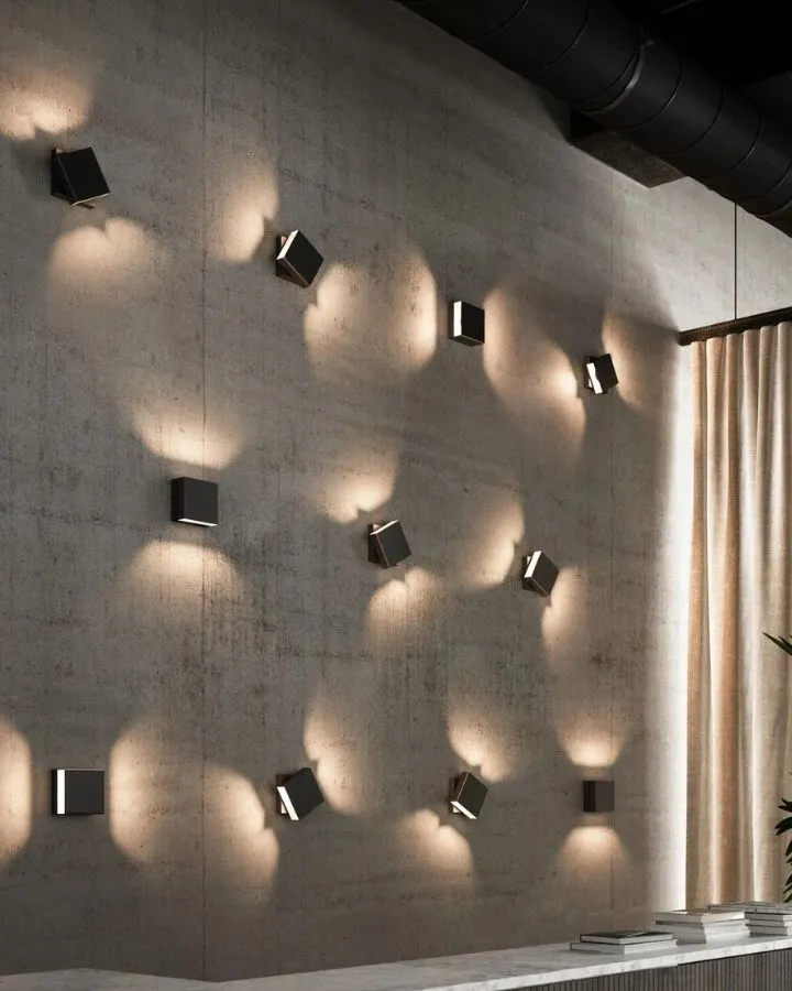 Exterior Rotatable Square Wall Light