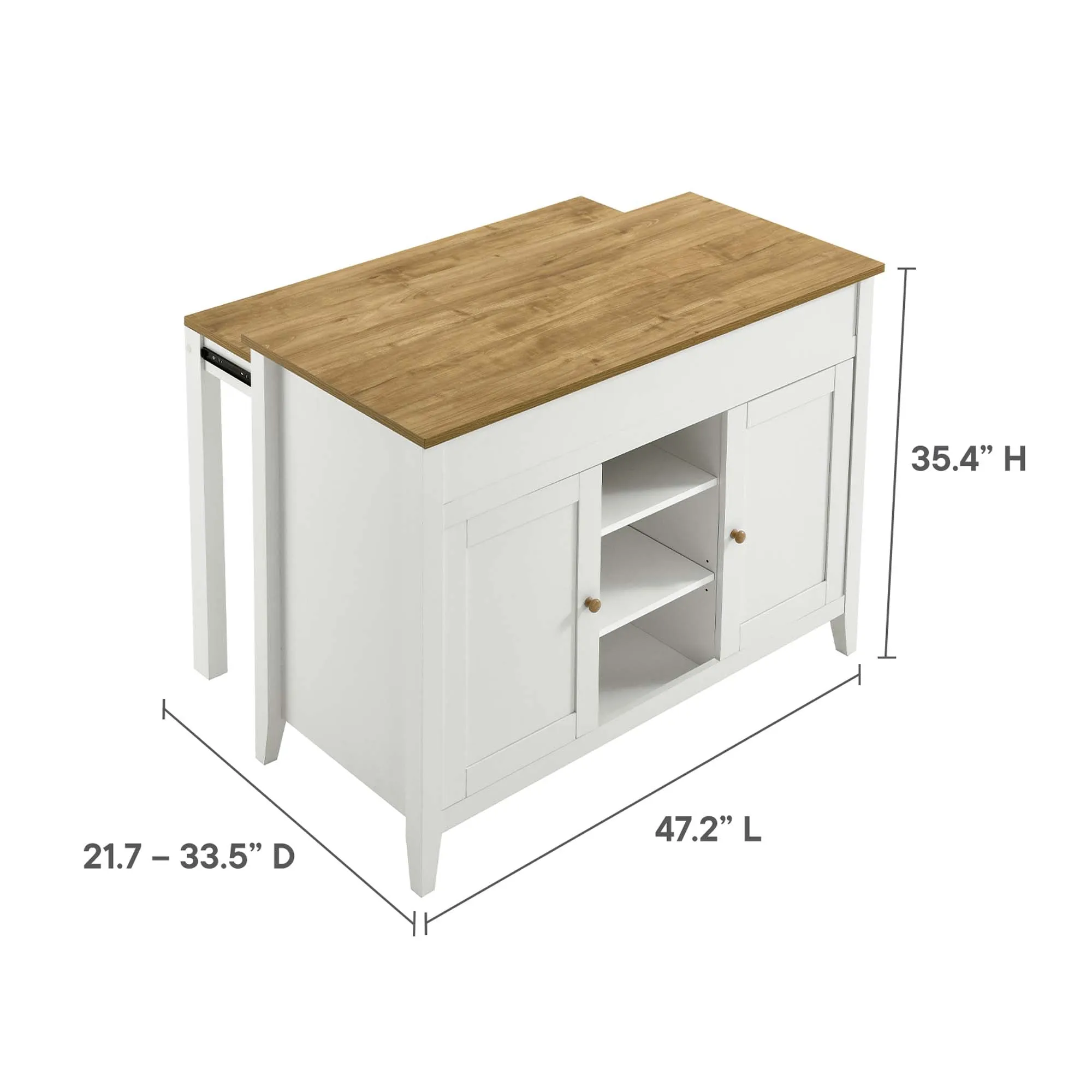 Garland Kitchen Island by Modway