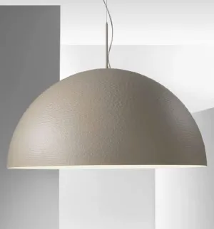 Grey white black or red 90 cm metal dome pendant