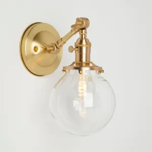 Hamilton (Clear) | Small Adjustable Arm Sconce