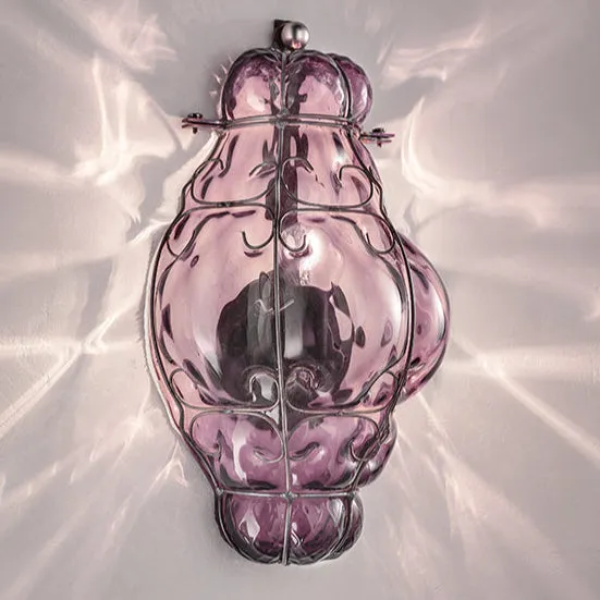 Hand-Blown Timeless Venetian Pendant Ceiling Lamp in Two Sizes