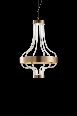 Handcrafted Elegant Contemporary Large Chandelier With And Murano Glass Tubes