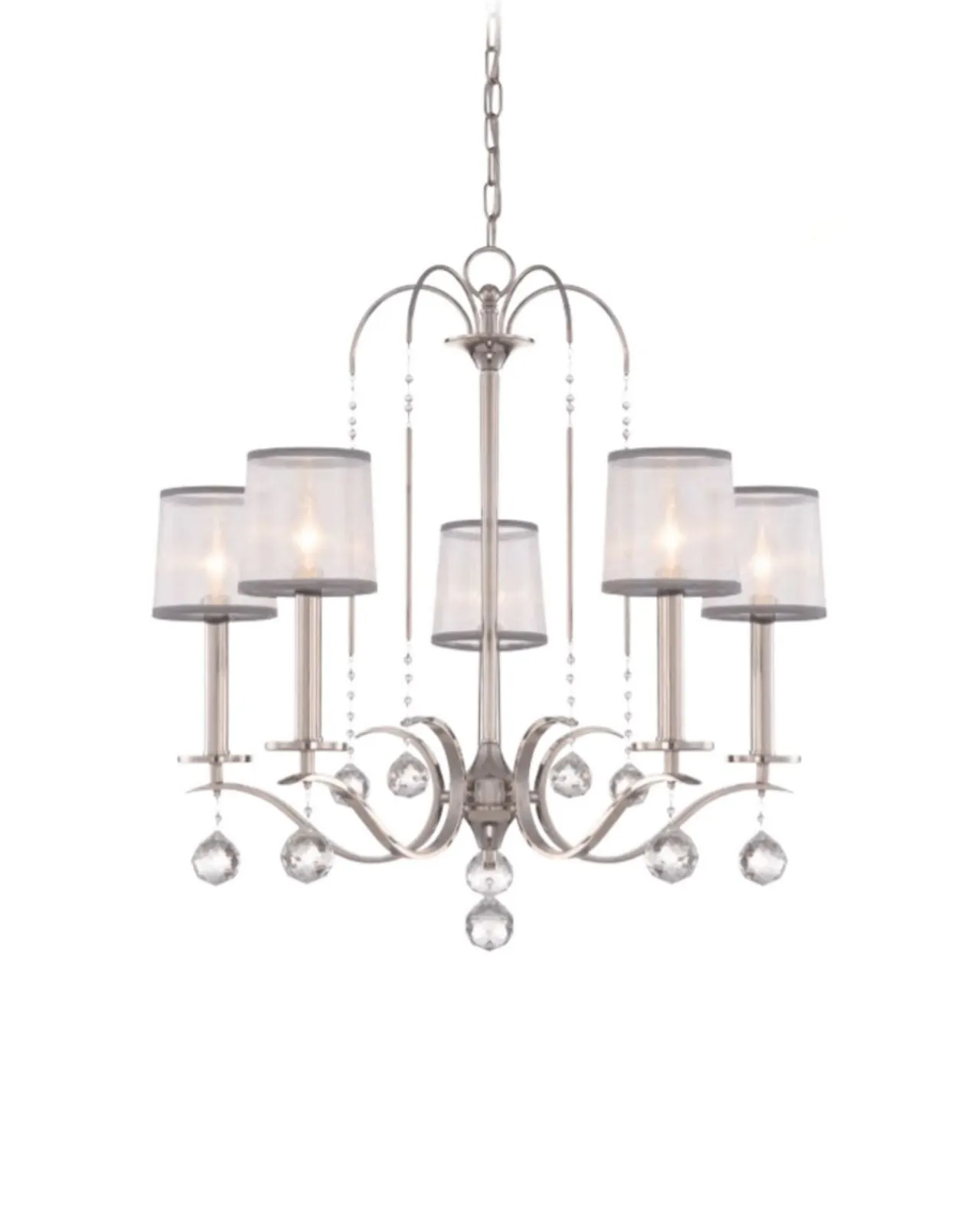 Imperial Silver Crystal Chandelier | Assorted Sizes