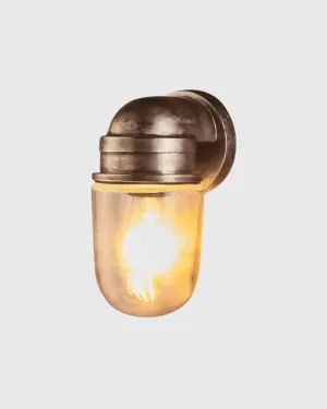 Industrial Maritime Wall Light | Antique Brass