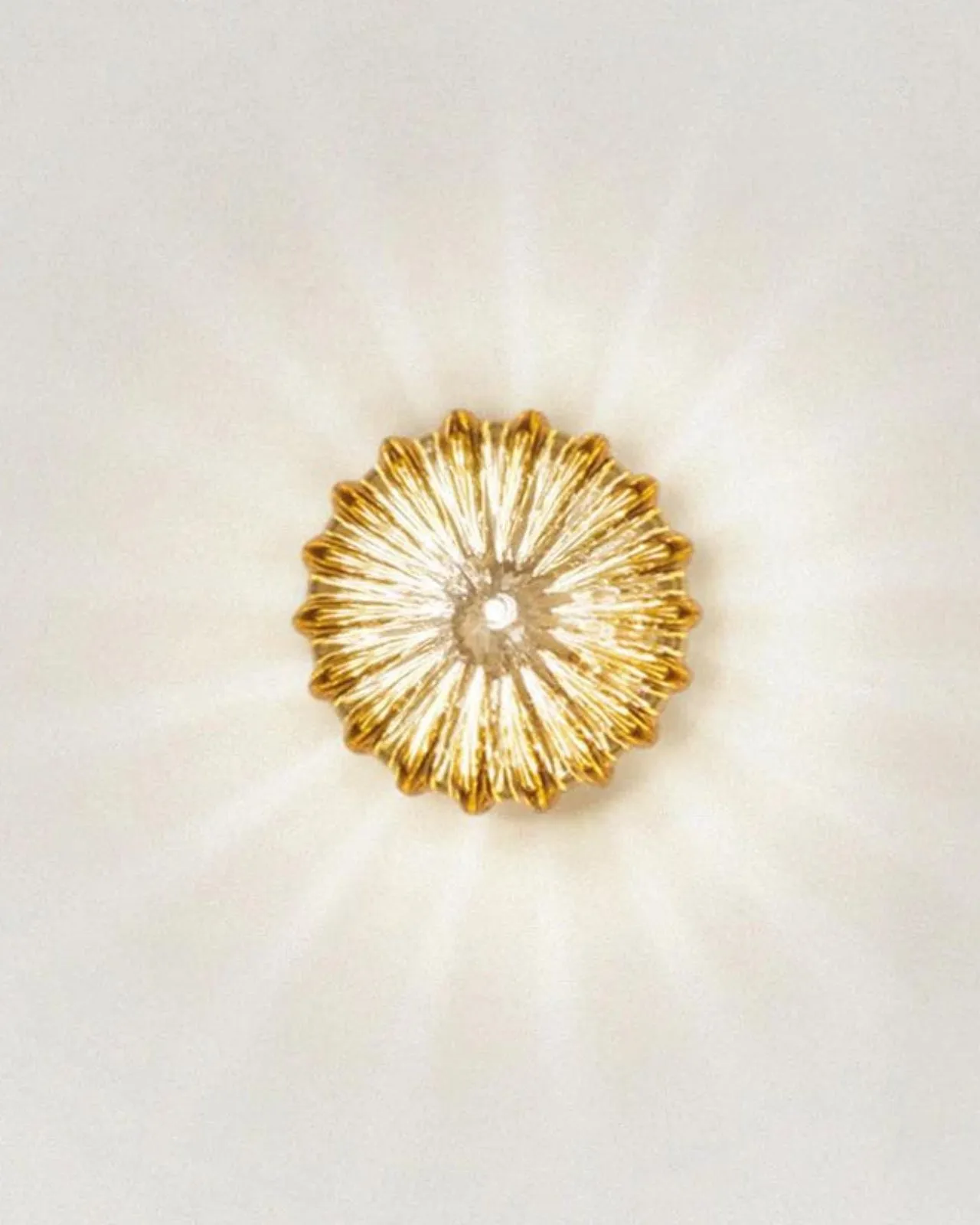Italian Hand Blown Crystal Ceiling Light