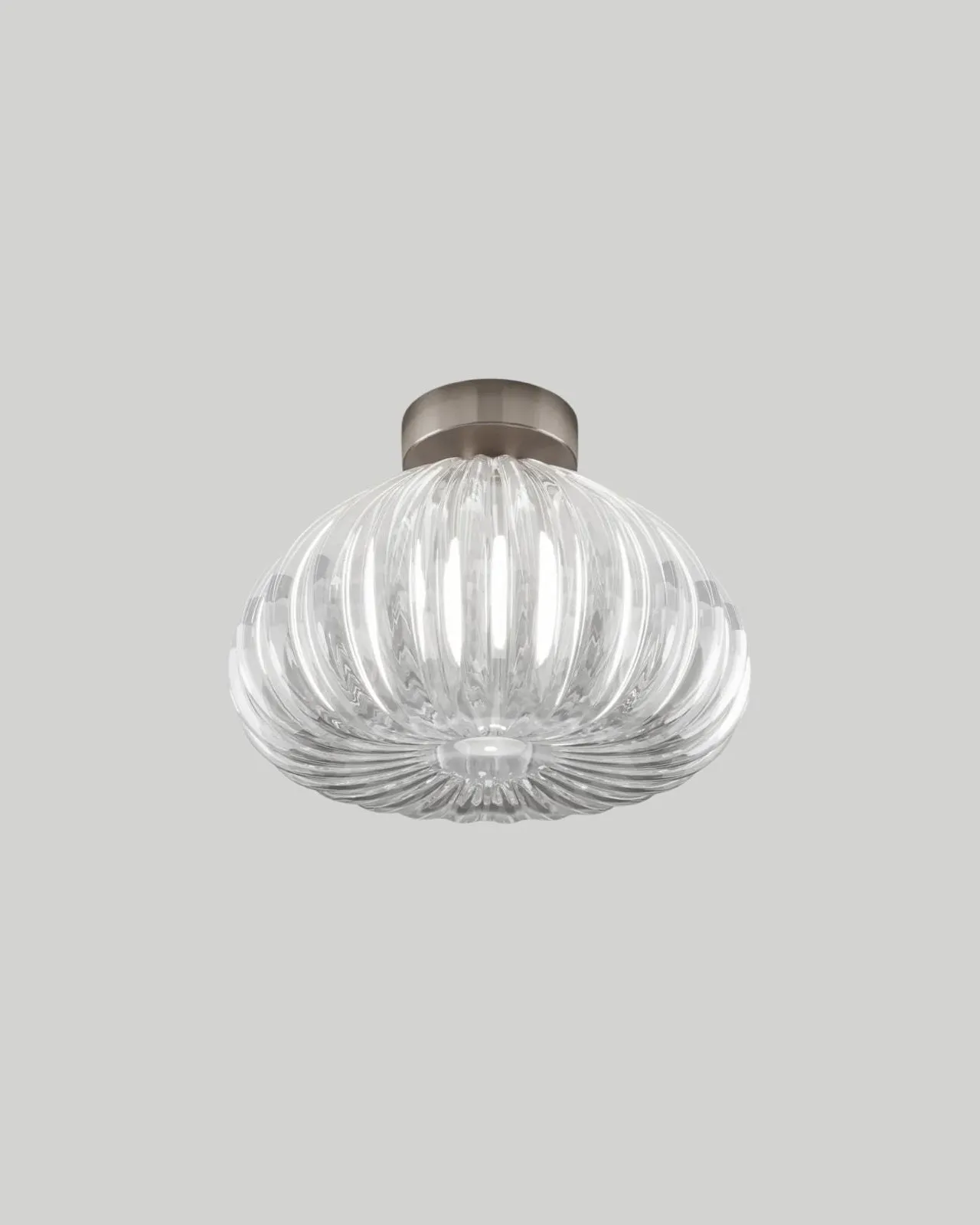 Italian Hand Blown Crystal Ceiling Light