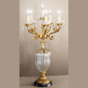 Large Cut Crystal Table Lamp
