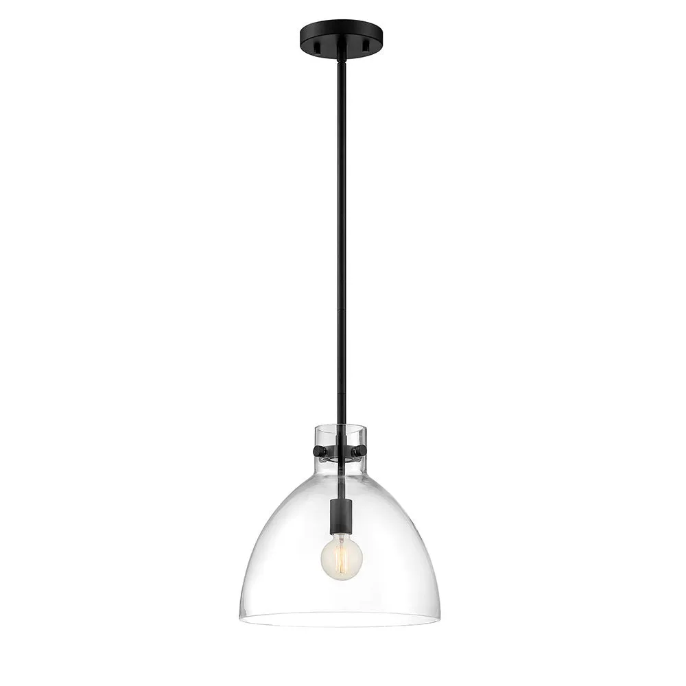 Lenox 1 Light Pendant - Black