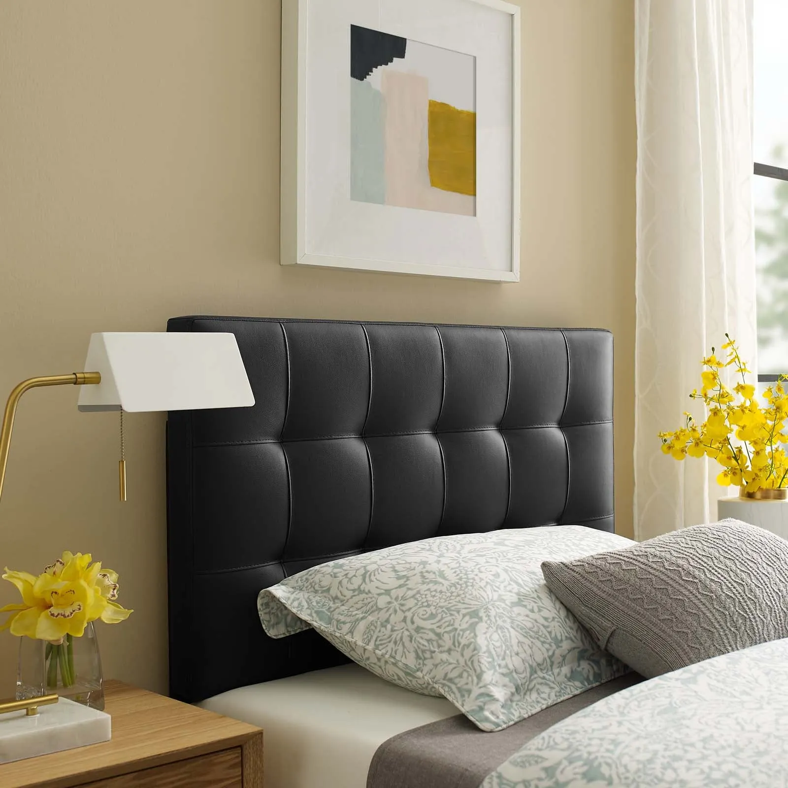 Lily Upholstered Vinyl Headboard by Modway