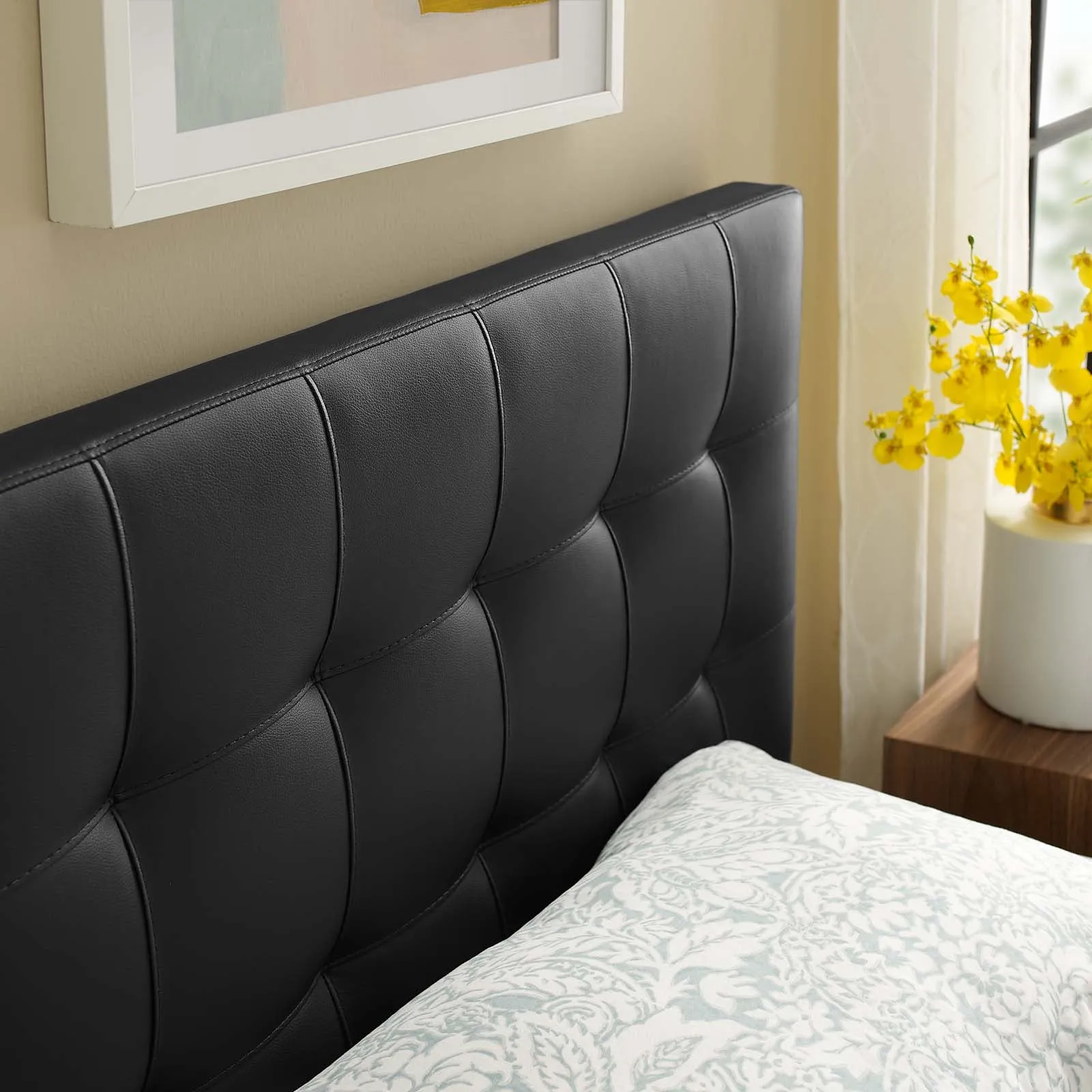 Lily Upholstered Vinyl Headboard by Modway