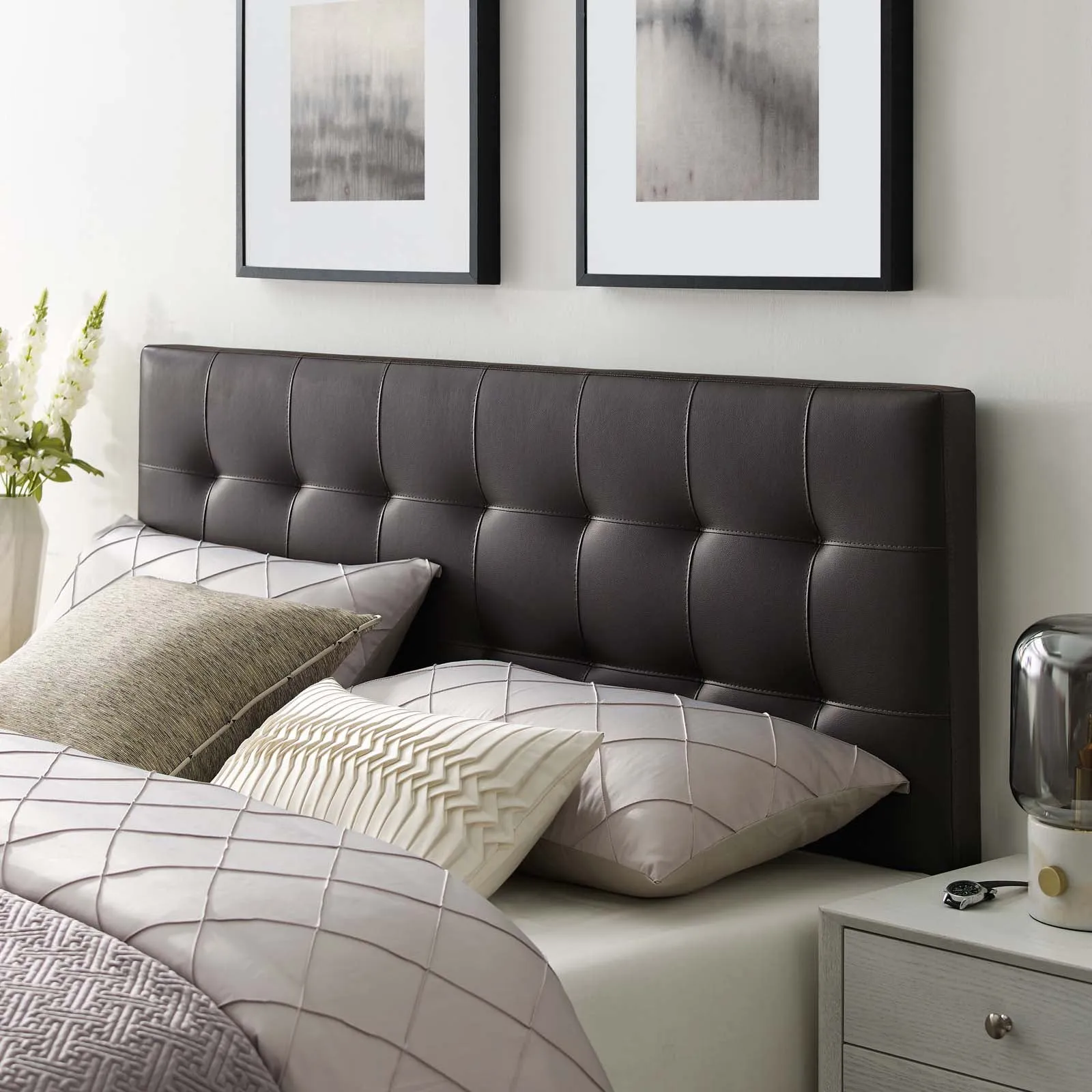 Lily Upholstered Vinyl Headboard by Modway