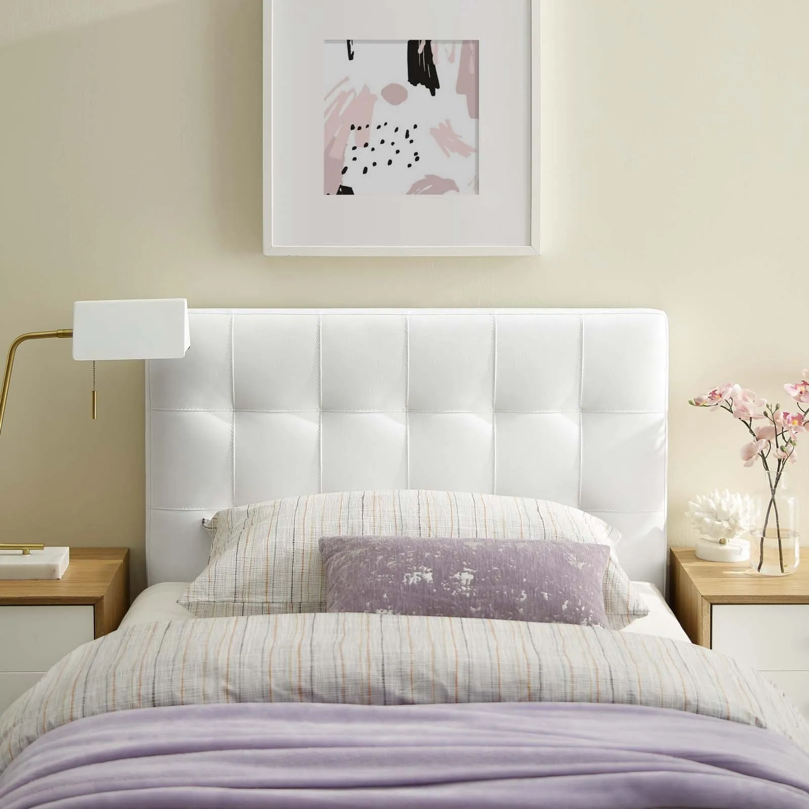 Lily Upholstered Vinyl Headboard by Modway