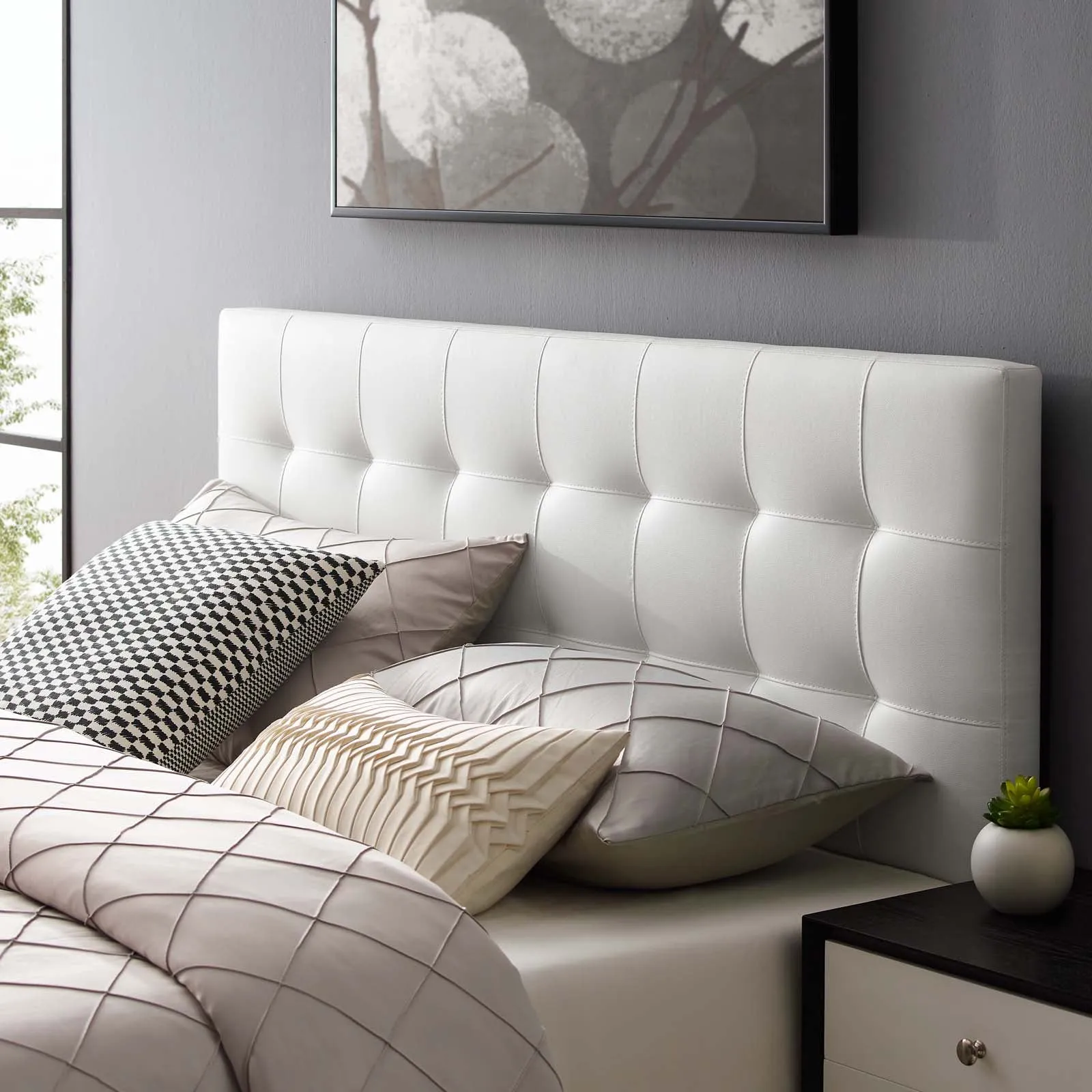 Lily Upholstered Vinyl Headboard by Modway