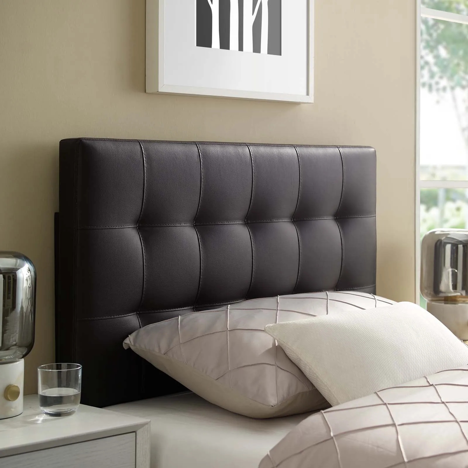 Lily Upholstered Vinyl Headboard by Modway