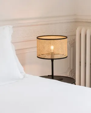 Mediterranean Rattan Cane Table Lamp