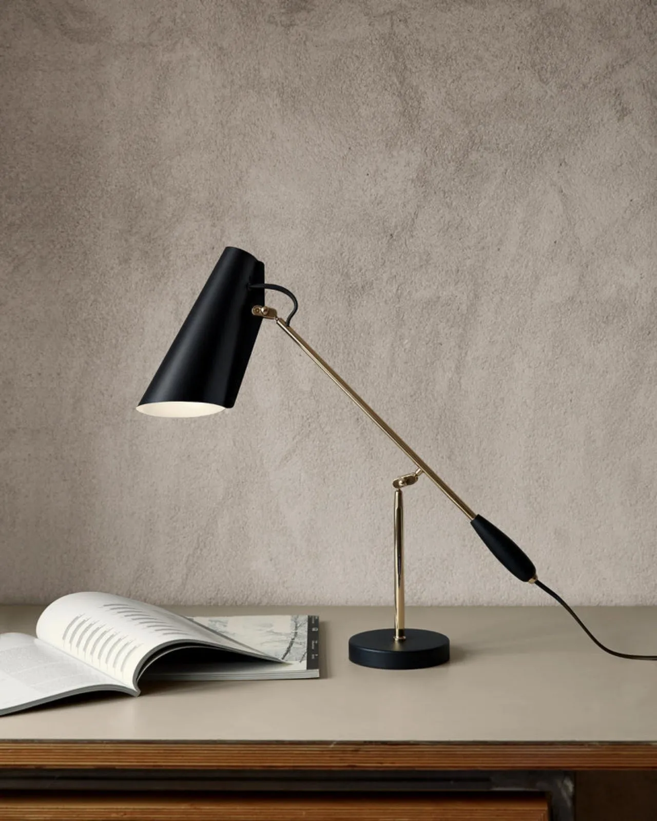 Mid Century Adjustable Table Lamp