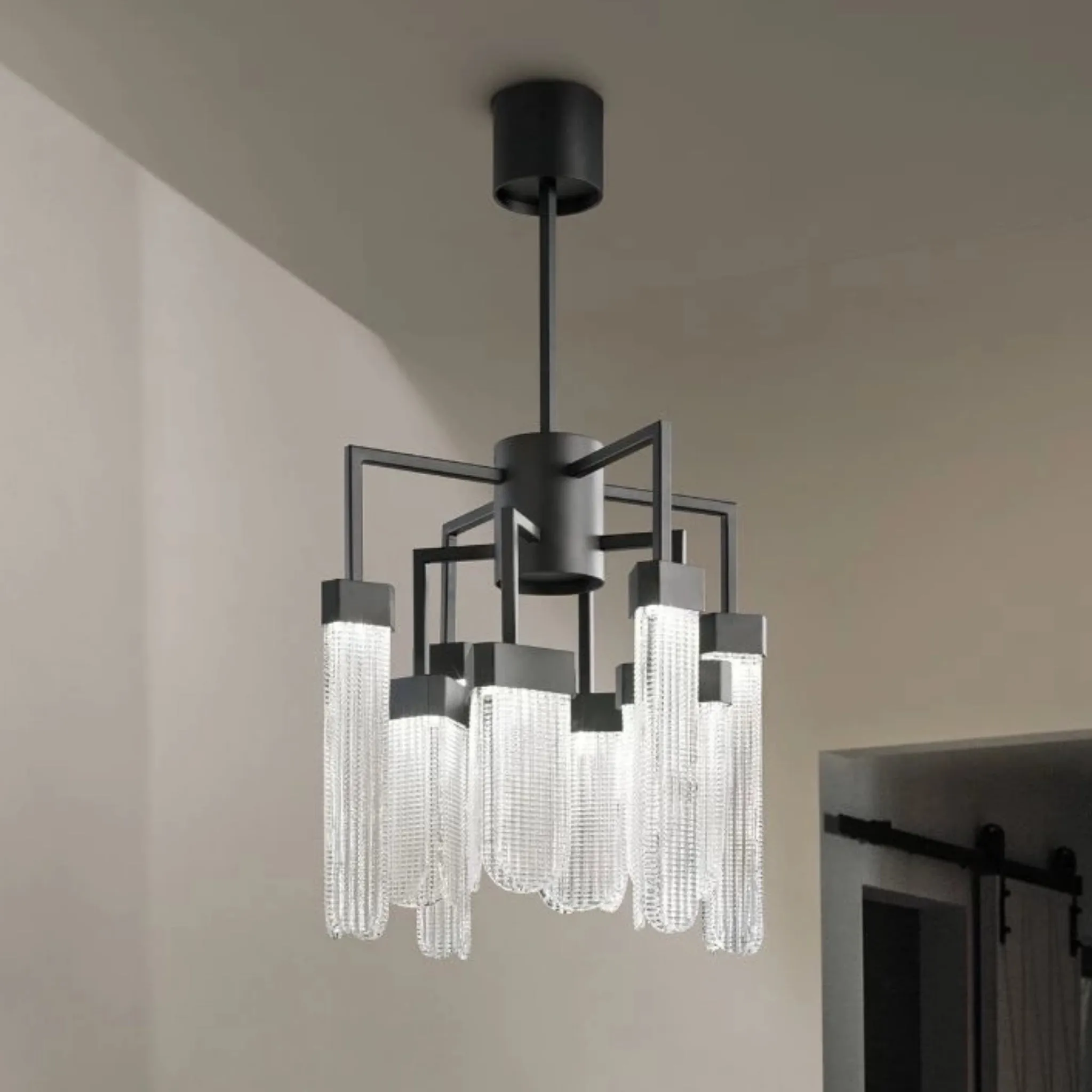 Mid Century Spider Style 8 Or 16 Arm Chandelier