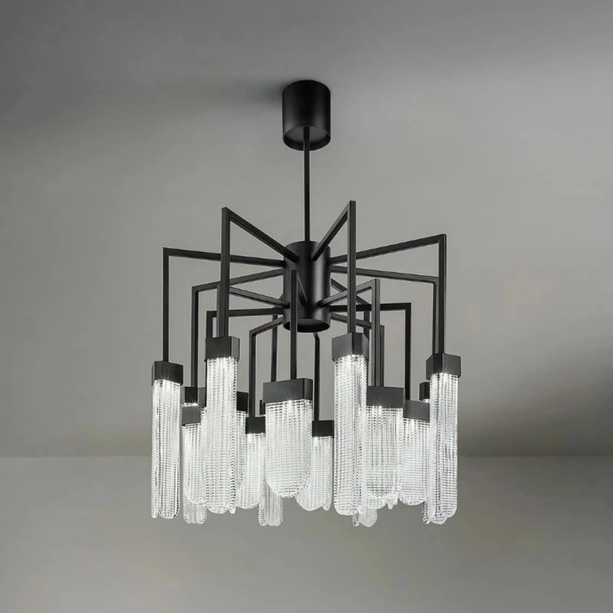 Mid Century Spider Style 8 Or 16 Arm Chandelier