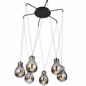 Minimal 6 Light Cluster Ceiling Pendant