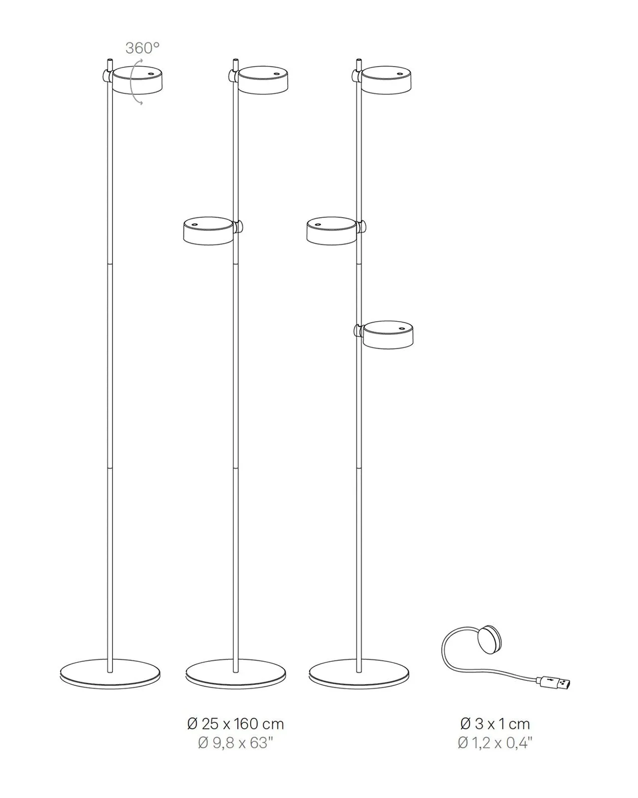 Minimalist Rechargeable Floor Lamp