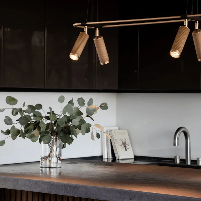 Modern Adjustable 6lt Linear Pendant