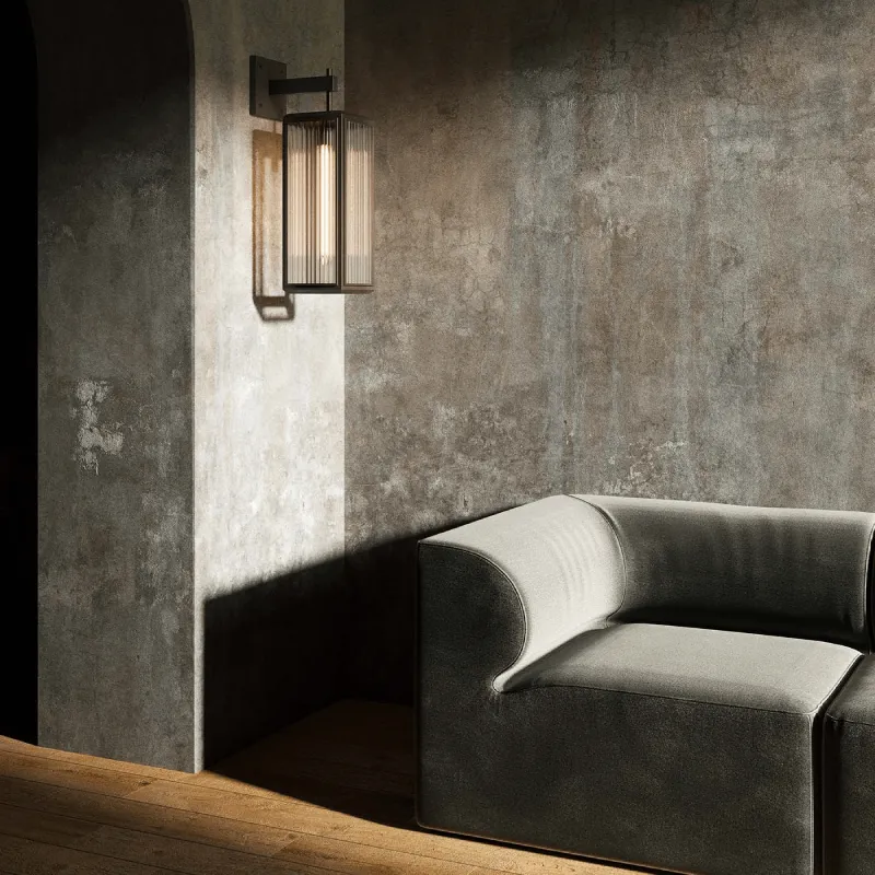 Modern Box Lantern Wall Light