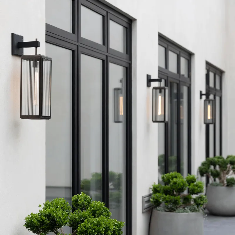 Modern Box Lantern Wall Light