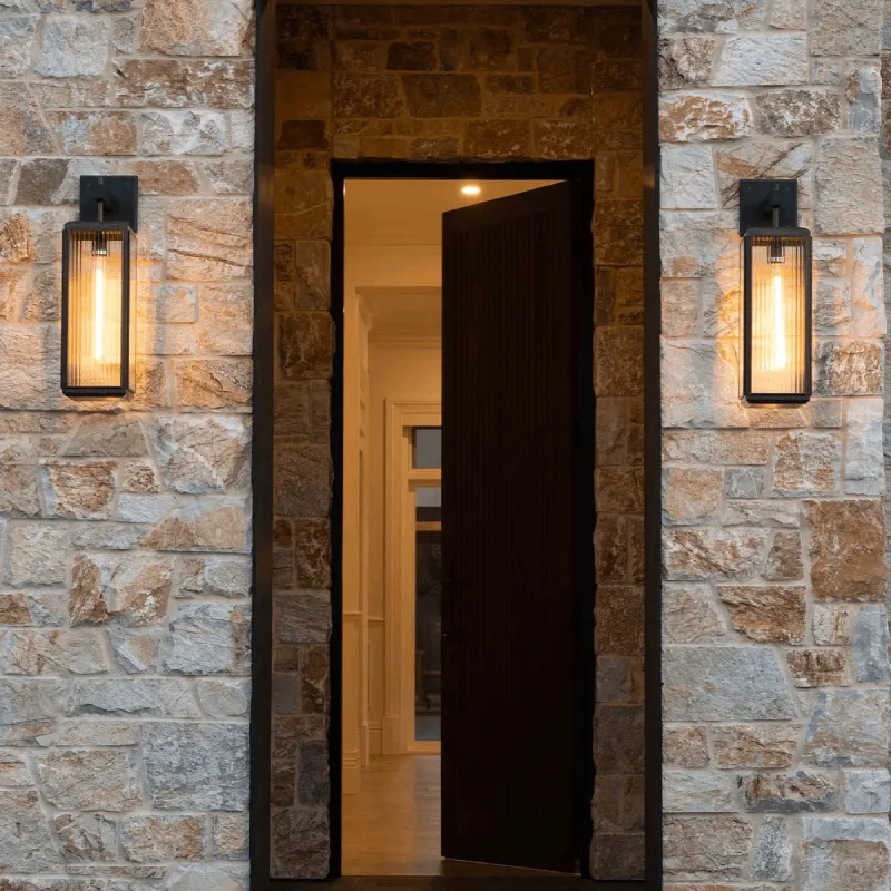 Modern Box Lantern Wall Light