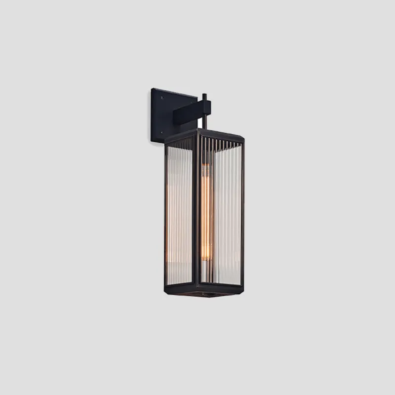 Modern Box Lantern Wall Light