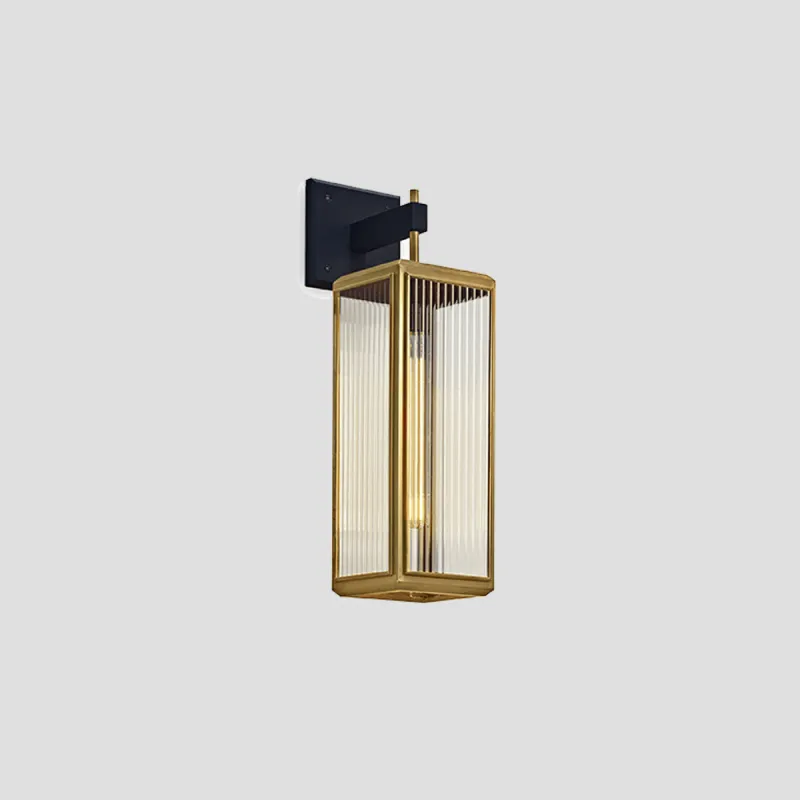Modern Box Lantern Wall Light