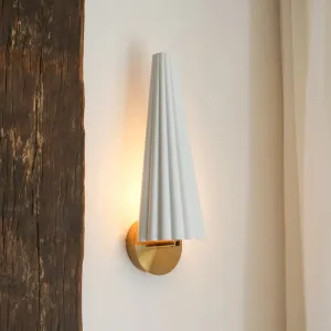 Modern Corrugated Steel Wall Sconce