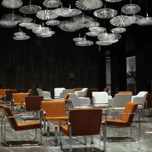 Modular Glass Disc Ceiling Pendant