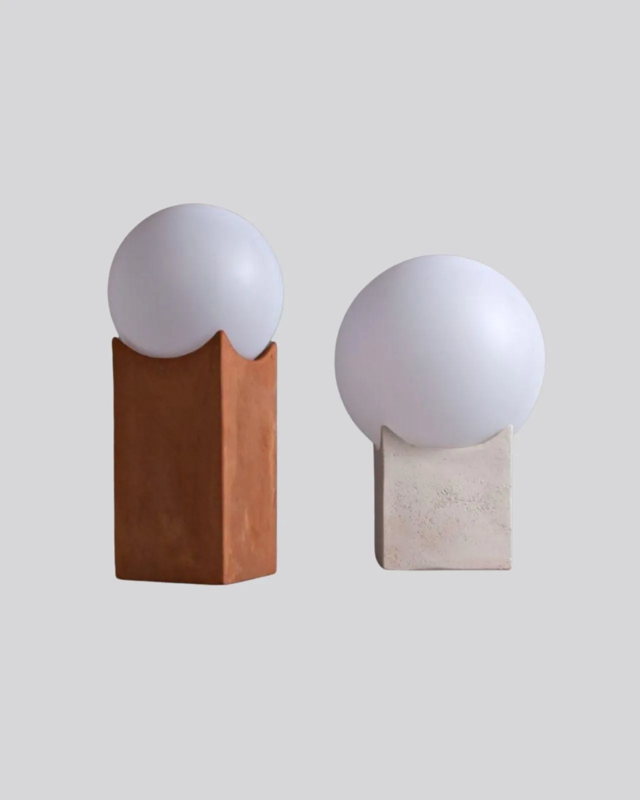 Natural Clay Box Bollard | Assorted Finishes
