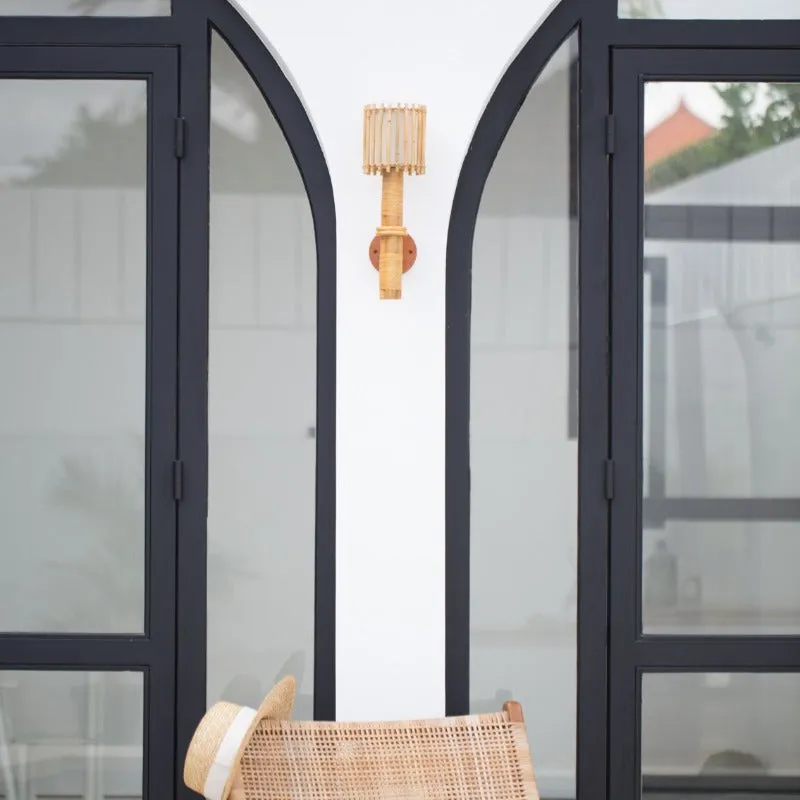 Natural Rattan Wall Light