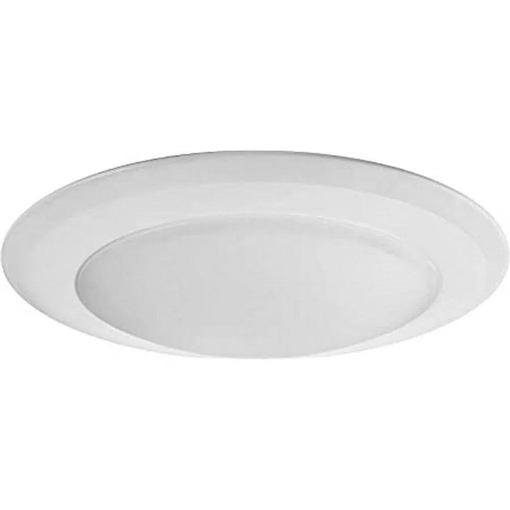 Nora NLOP-R650927AW-6PK Pack of Six Integrated LED Flush Surface Ceiling Disk Light in White Finish