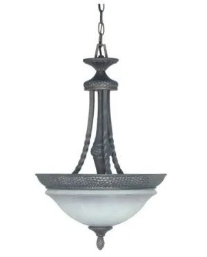 Nuvo Lighting 60-1055 Nottingham Collection 2 Light Pendant Chandelier in Purnice Stone Finish