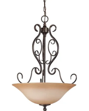 Nuvo Lighting 60-1507 Three Light Chandelier in Golden Umber Finish
