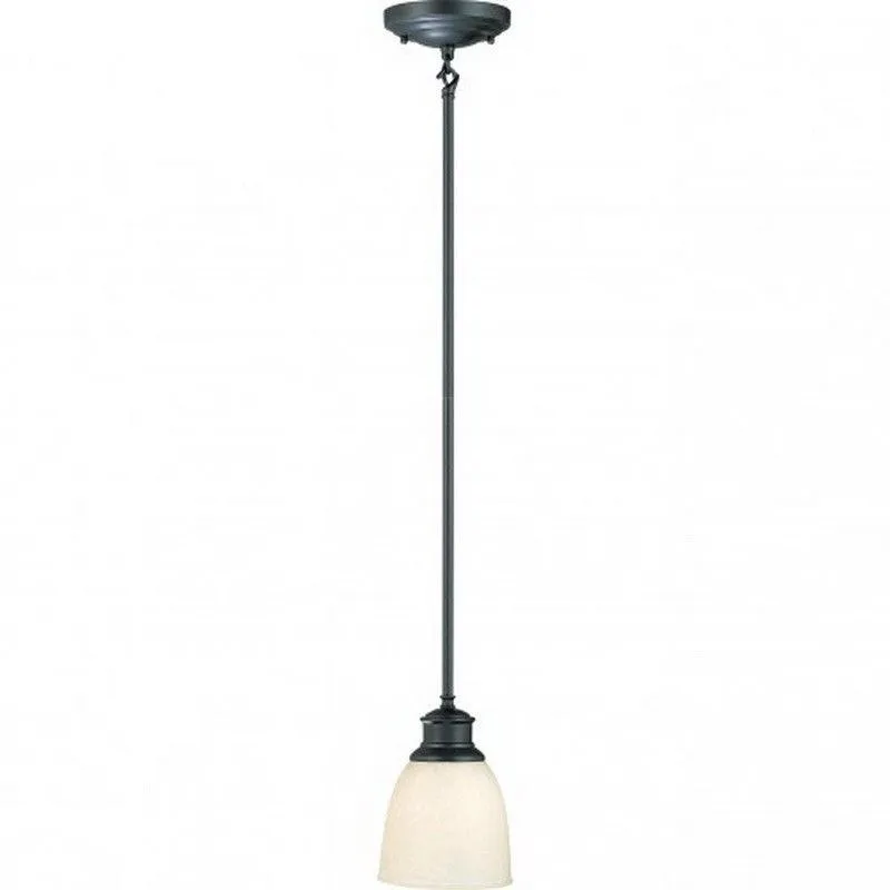 Nuvo Lighting 60-2785 Bella Collection One Light Hanging Mini Pendant in Aged Bronze Finish