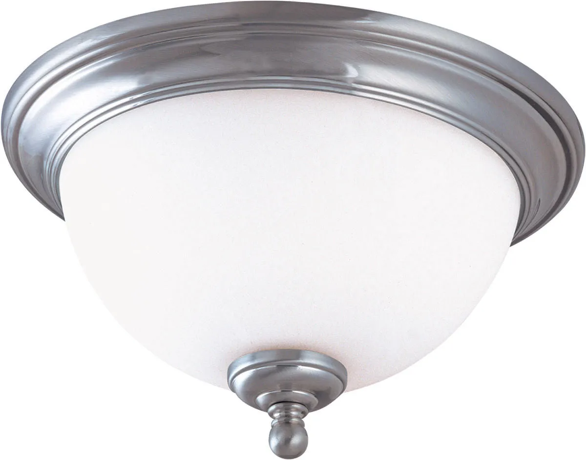 Nuvo Lighting 60-42565LED Glenwood Collection Two Light Energy Star Rated GU24 Flush Ceiling Mount in Brushed Nickel Finish
