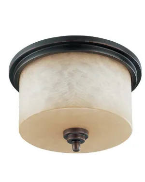 Nuvo Lighting 60-43851LED Lucern Collection Three Light Energy Star Efficient GU24 Flush Ceiling Mount in Patina Bronze Finish