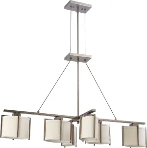 Nuvo Lighting 60-4461 Portia Collection Six Light Hanging Pendant Chandelier in Hazel Bronze Finish