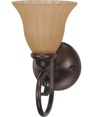 Nuvo Lighting 60-8624 Moulan Collection One Light GU24 Energy Saving Wall Sconce in Copper Bronze Finish