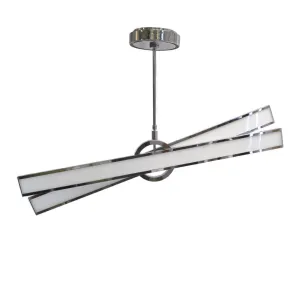 Nuvo Lighting Geocentric 62-291 One Eighty Series Hanging Suspension LED Luminaire in Polished Chrome Finish