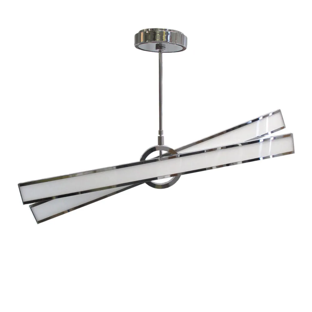 Nuvo Lighting Geocentric 62-291 One Eighty Series Hanging Suspension LED Luminaire in Polished Chrome Finish